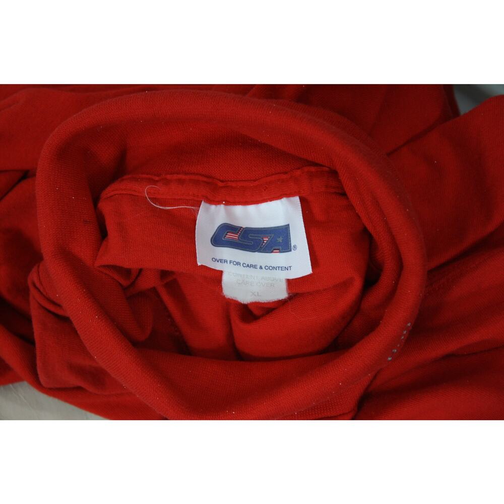 Vintage 90s Tampa Bay Buccaneers Mock Neck Shirt XL Red NFL Embroidered CSA - Picture 6 of 6